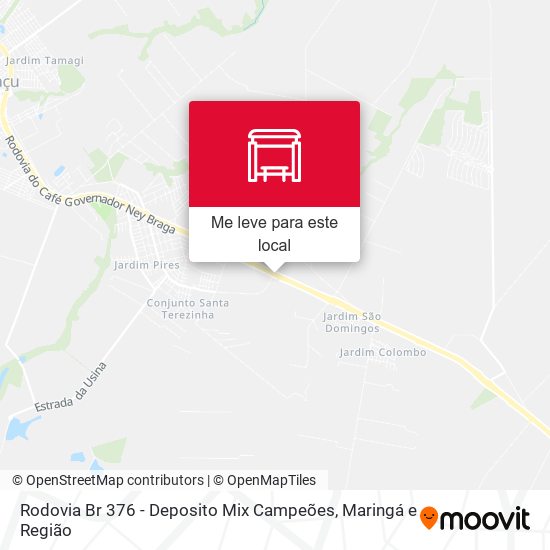 Rodovia Br 376 - Deposito Mix Campeões mapa