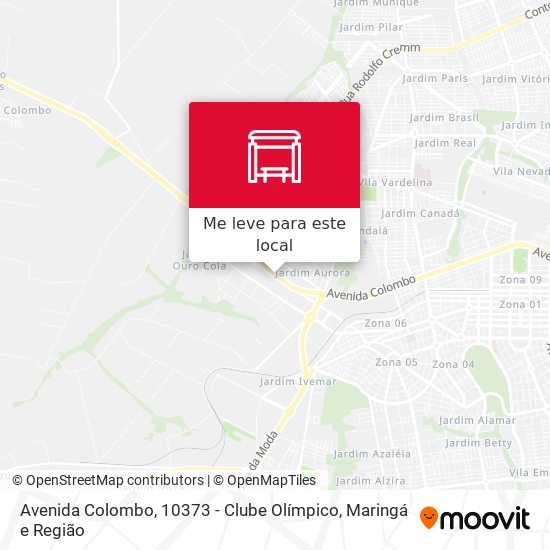 Avenida Colombo, 10373 - Clube Olímpico mapa