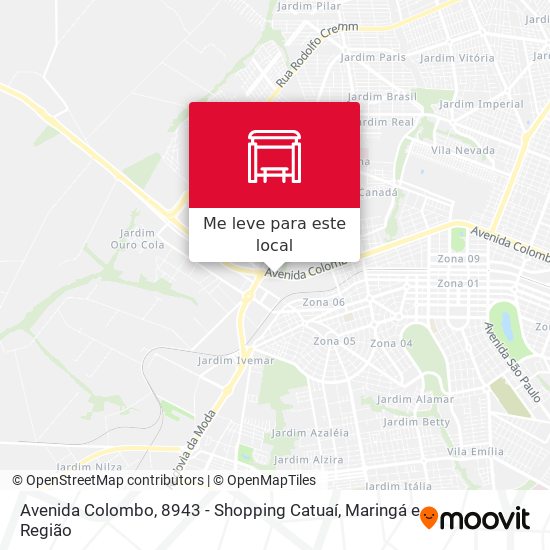 Avenida Colombo, 8943 - Shopping Catuaí mapa