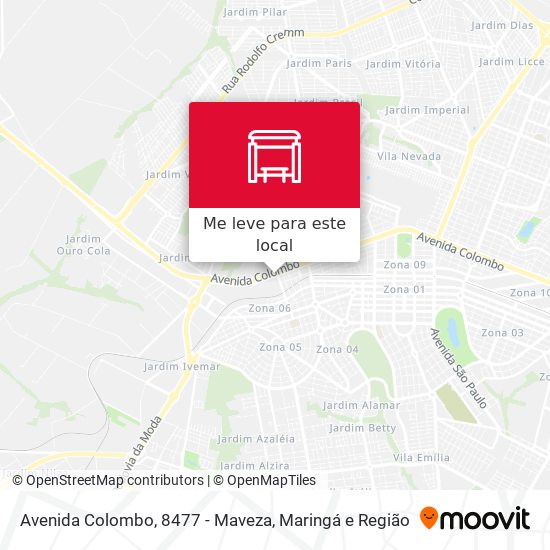 Avenida Colombo, 8477 - Maveza mapa