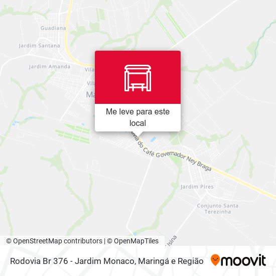 Rodovia Br 376 - Jardim Monaco mapa