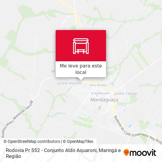 Rodovia Pr 552 - Conjunto Aldo Aquaroni mapa