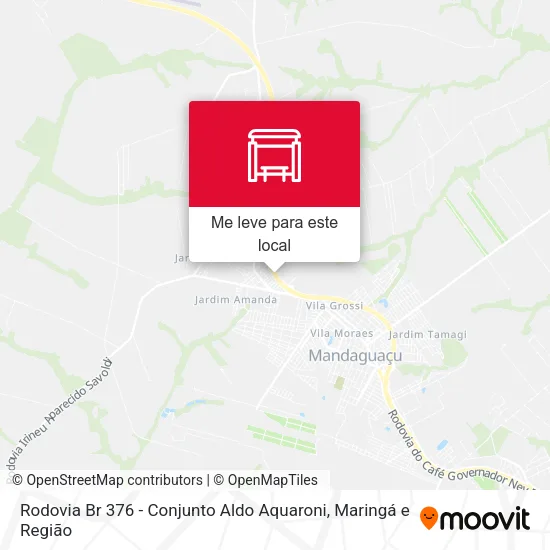 Rodovia Br 376 - Conjunto Aldo Aquaroni mapa
