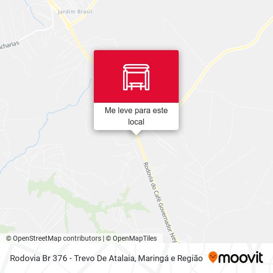 Rodovia Br 376 - Trevo De Atalaia mapa