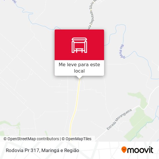 Rodovia Pr 317 mapa
