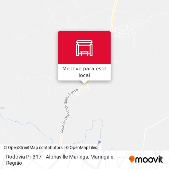 Rodovia Pr 317 - Alphaville Maringá mapa