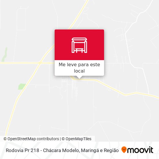 Rodovia Pr 218 - Chácara Modelo mapa