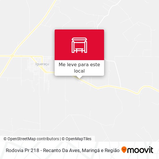 Rodovia Pr 218 - Recanto Da Aves mapa