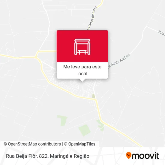 Rua Beija Flôr, 822 mapa