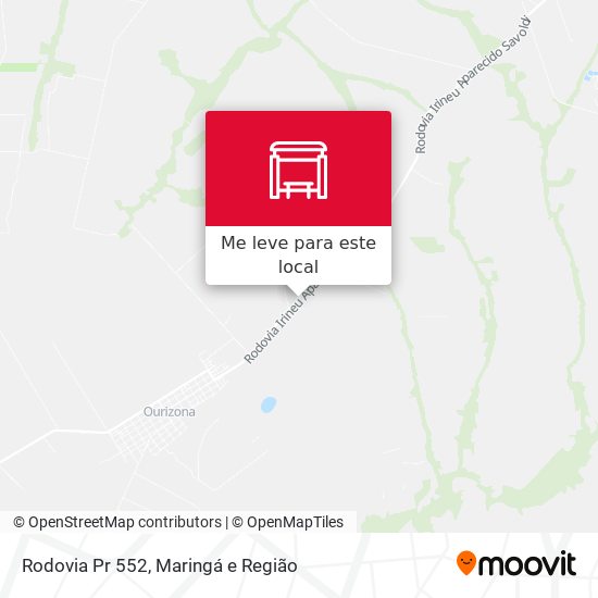 Rodovia Pr 552 mapa