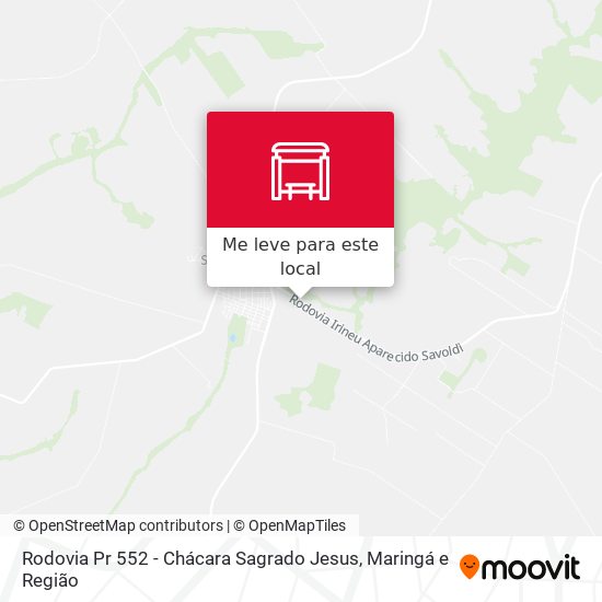 Rodovia Pr 552 - Chácara Sagrado Jesus mapa