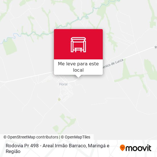Rodovia Pr 498 - Areal Irmão Barraco mapa