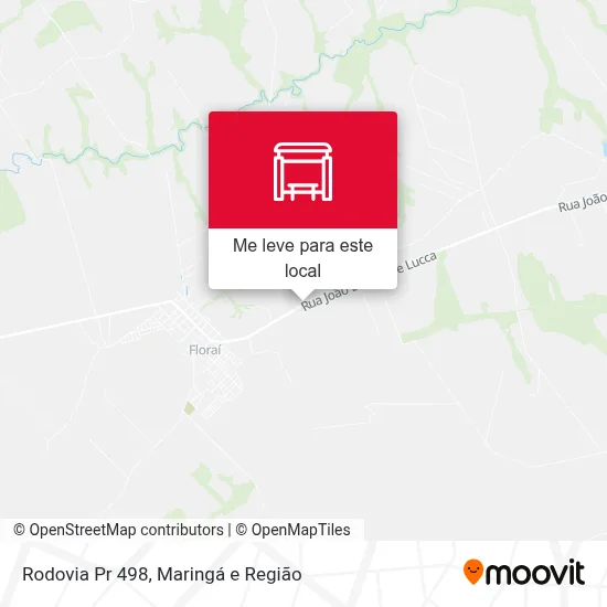 Rodovia Pr 498 mapa