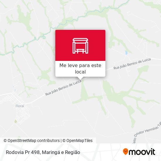 Rodovia Pr 498 mapa