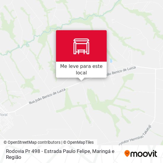 Rodovia Pr 498 - Estrada Paulo Felipe mapa