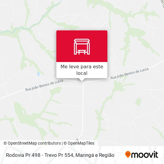 Rodovia Pr 498 - Trevo Pr 554 mapa