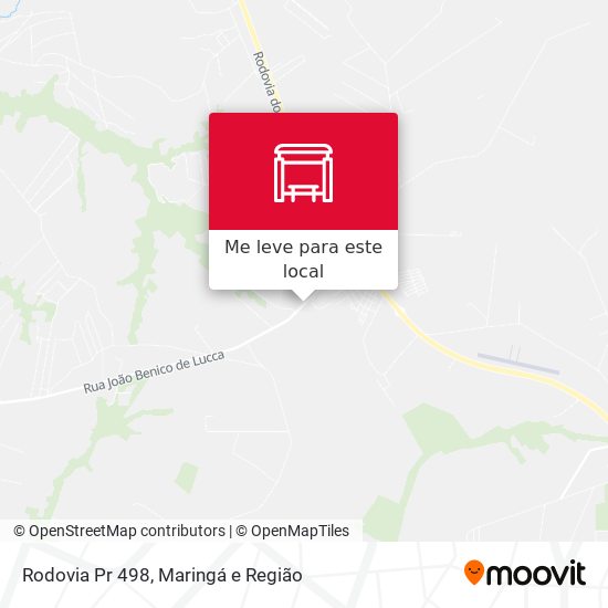 Rodovia Pr 498 mapa