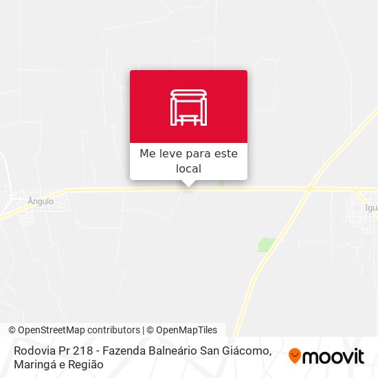 Rodovia Pr 218 - Fazenda Balneário San Giácomo mapa