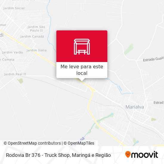 Rodovia Br 376 - Truck Shop mapa