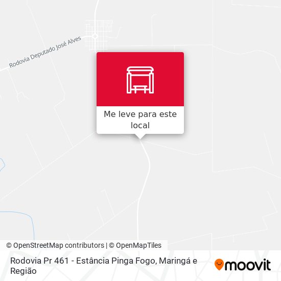 Rodovia Pr 461 - Estância Pinga Fogo mapa