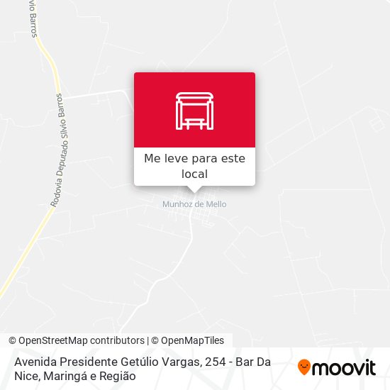 Avenida Presidente Getúlio Vargas, 254 - Bar Da Nice mapa