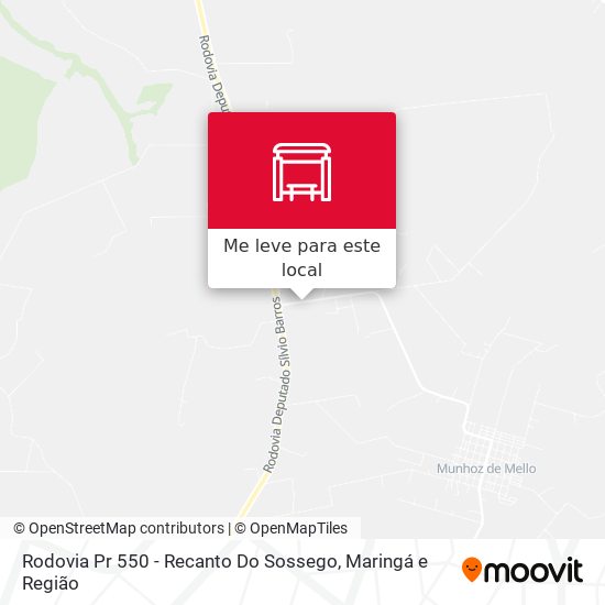 Rodovia Pr 550 - Recanto Do Sossego mapa