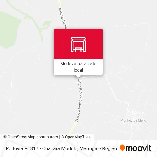 Rodovia Pr 317 - Chacará Modelo mapa