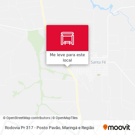 Rodovia Pr 317 - Posto Pavão mapa