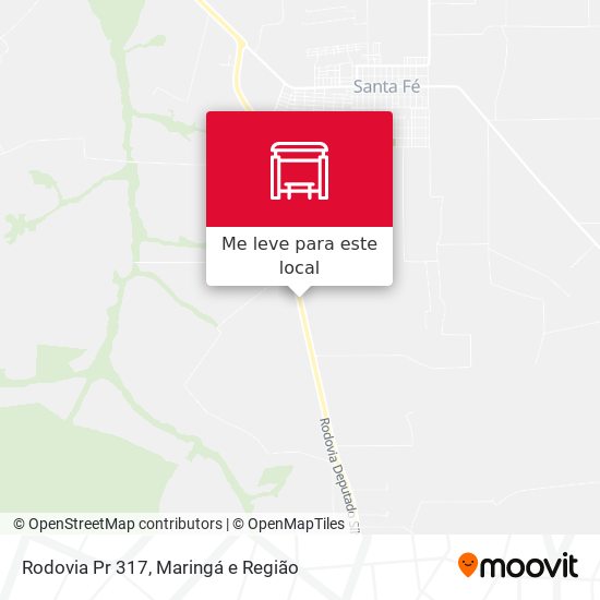 Rodovia Pr 317 mapa