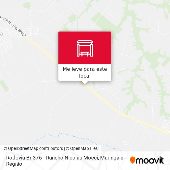 Rodovia Br 376 - Rancho Nicolau Mocci mapa