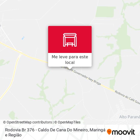 Rodovia Br 376 - Caldo De Cana Do Mineiro mapa