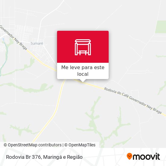 Rodovia Br 376 mapa