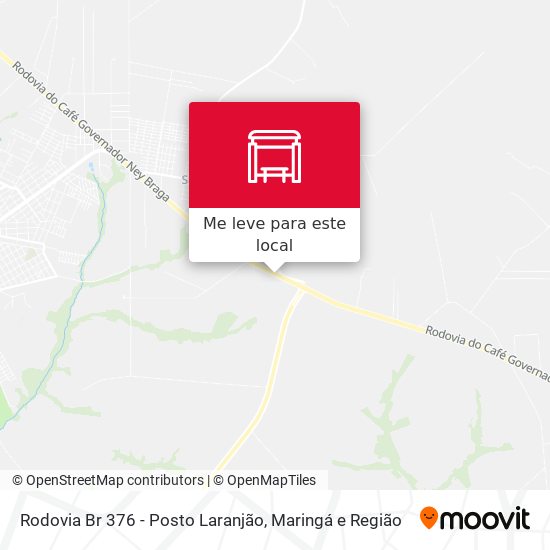 Rodovia Br 376 - Posto Laranjão mapa