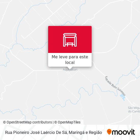 Rua Pioneiro José Laércio De Sá mapa