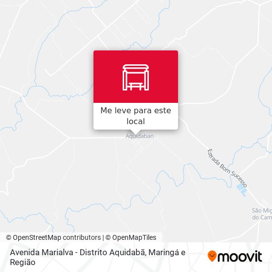 Avenida Marialva - Distrito Aquidabã mapa