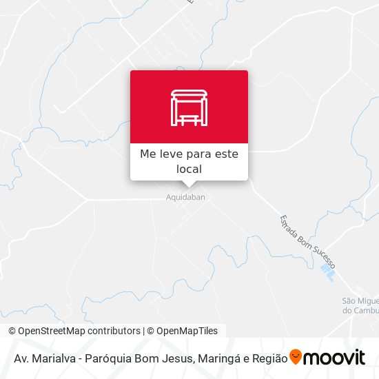 Av. Marialva - Paróquia Bom Jesus mapa