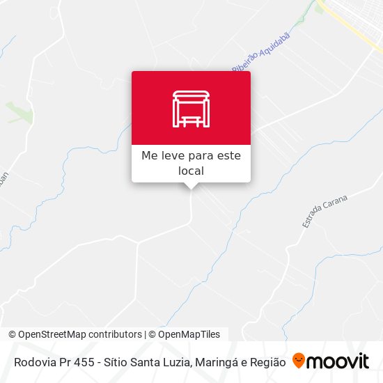 Rodovia Pr 455 - Sítio Santa Luzia mapa