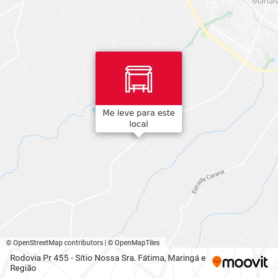 Rodovia Pr 455 - Sítio Nossa Sra. Fátima mapa