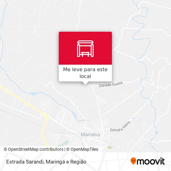 Estrada Sarandi mapa