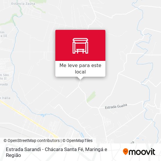 Estrada Sarandi - Chácara Santa Fé mapa