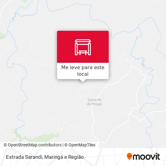 Estrada Sarandi mapa