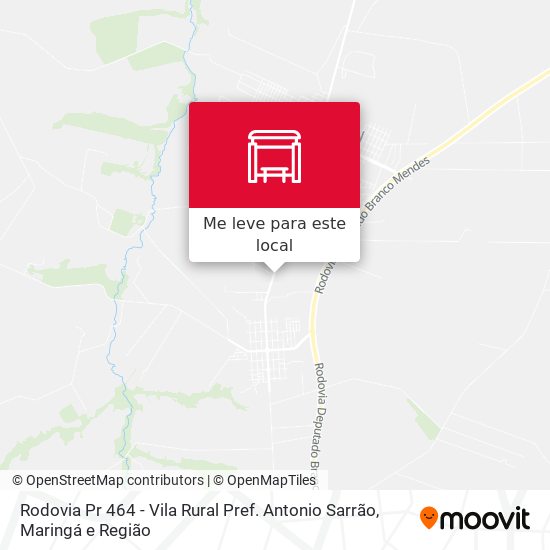 Rodovia Pr 464 - Vila Rural Pref. Antonio Sarrão mapa