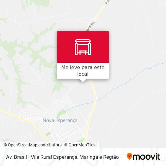 Av. Brasil - Vila Rural Esperança mapa