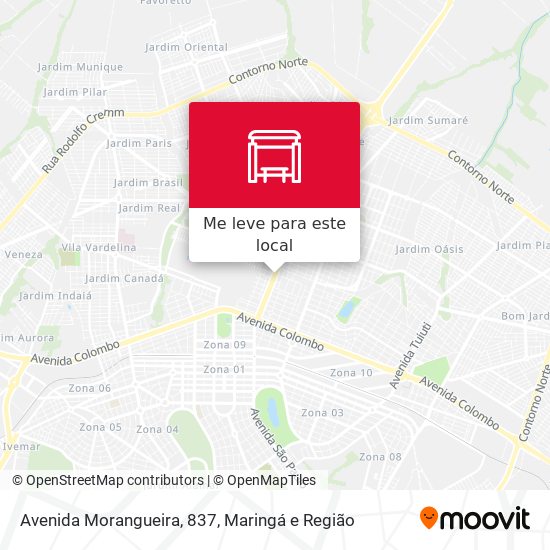 Avenida Morangueira, 837 mapa