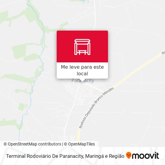 Terminal Rodoviário De Paranacity mapa