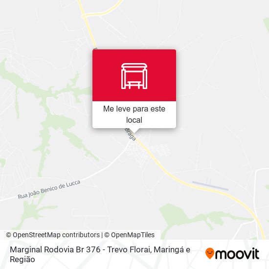 Marginal Rodovia Br 376 - Trevo Florai mapa