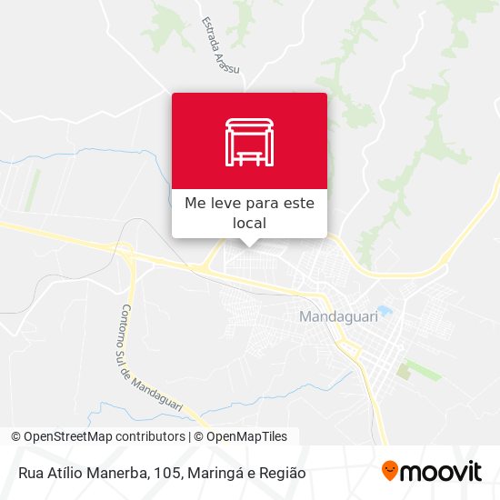 Rua Atílio Manerba, 105 mapa