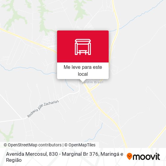 Avenida Mercosul, 830 - Marginal Br 376 mapa