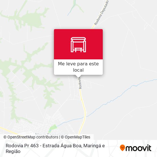 Rodovia Pr 463 - Estrada Água Boa mapa