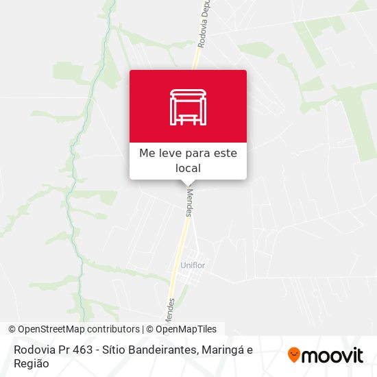 Rodovia Pr 463 - Sítio Bandeirantes mapa